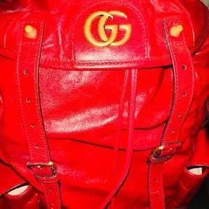 GUCCI 526908 GG Marmont Liber Taiga Cat Head Backpack Leather Red Gucci | Bags | Gucci 52698 Gg Marmont Liber Taiga Cat Head  main image 2